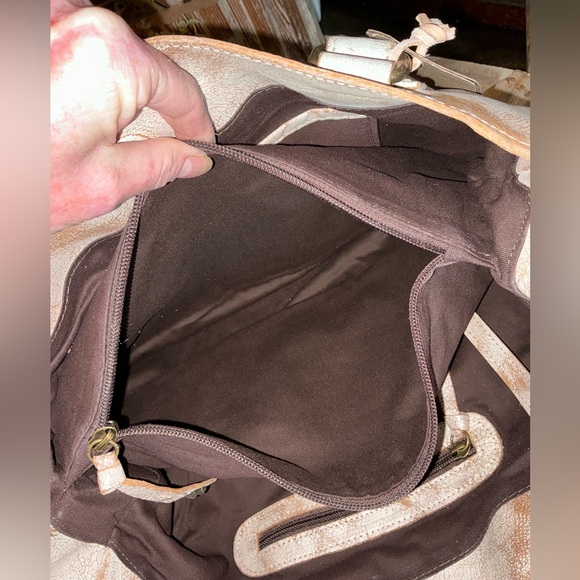 NWT Bed Stu Leather Rockaway Shoulder Crossbody Bag Tote Nectar Lux MSPR $345 - Picture 11 of 16